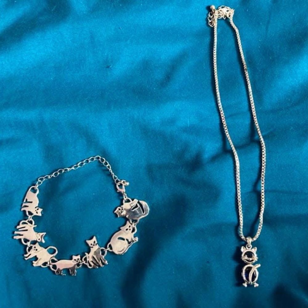 cat jewellery/jewelry set